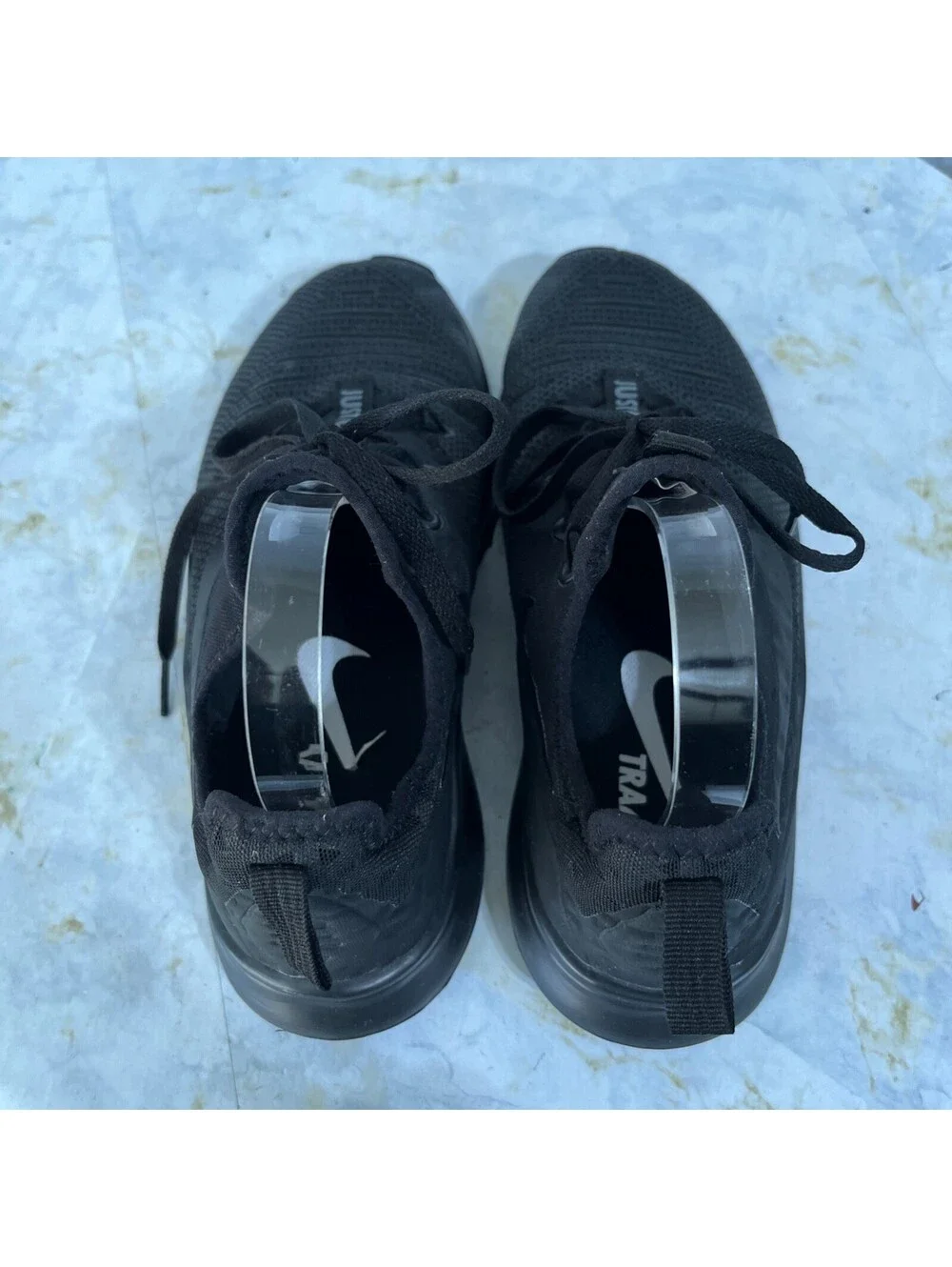 Nike Free TR 8 Womens Size 8 Running Shoes Triple Black Athletic Trainer Sneaker